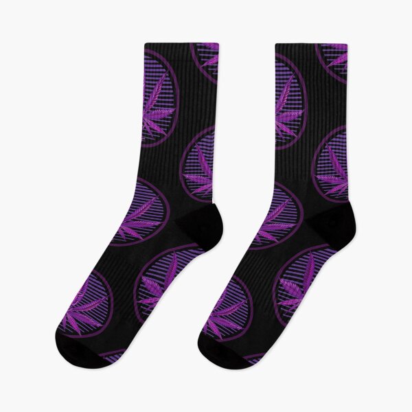 Item preview, Purple Cannabis Harmony: Neon Dreams in Japanese Style designed and sold by NosionDesigns.