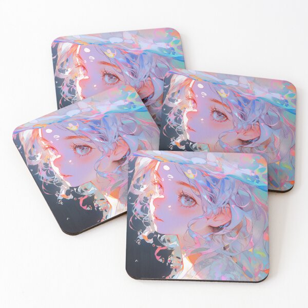 Item preview, Ethereal Serene Pastel Anime Girl designed and sold by bubblegoth.