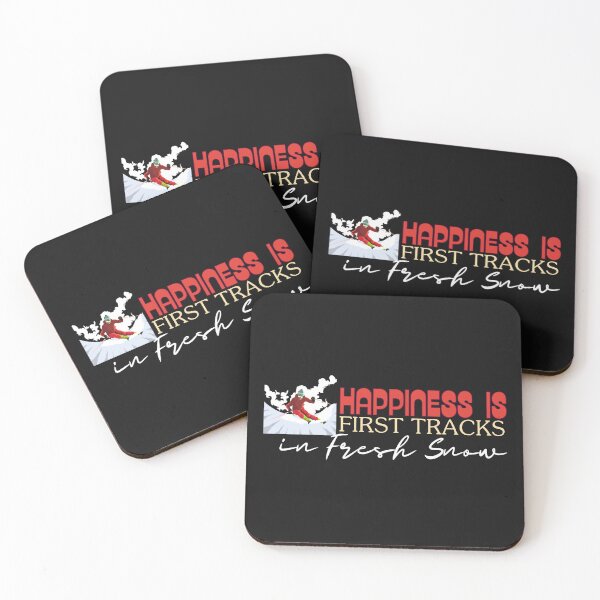Item preview, Happiness is First tracks in fresh snow designed and sold by Funhog.