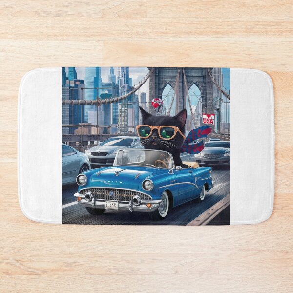 Item preview, Cat on tour - I love USA! - New York designed and sold by lavka-xd.