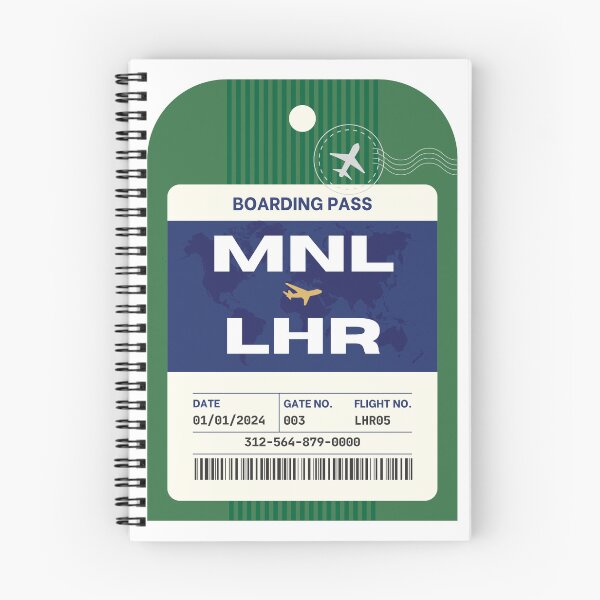 Item preview, Manila to London Boarding Pass designed and sold by Local Folk.