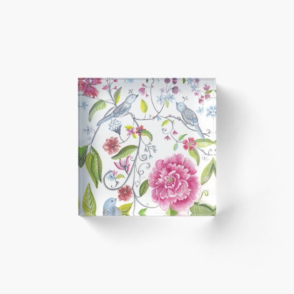 Flower garden Acrylic Block