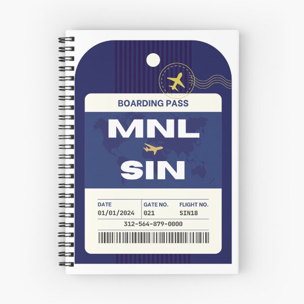 Item preview, Manila to Singapore Boarding Pass designed and sold by Local Folk.