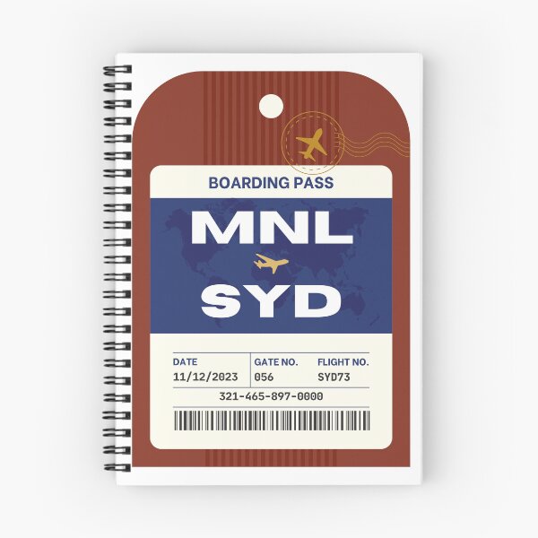 Item preview, Manila to Sydney Boarding Pass designed and sold by Local Folk.
