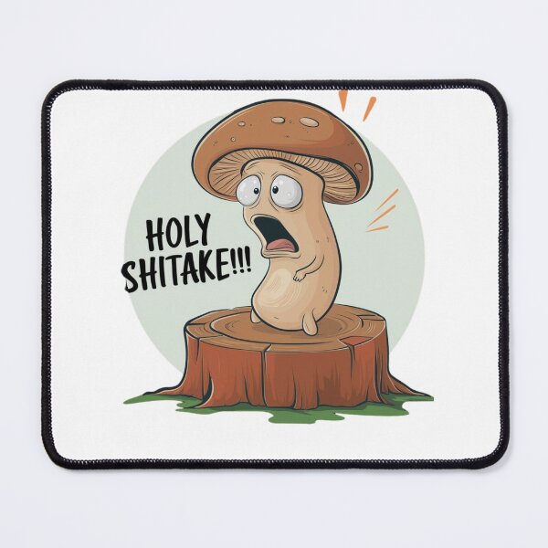 Item preview, Funny Mushroom T-Shirt, Holy Shitake Graphic, Humorous, Cute Punt, Novelty Gift Apparel, Comical Mushroom Design designed and sold by RiffRaffGraffix.