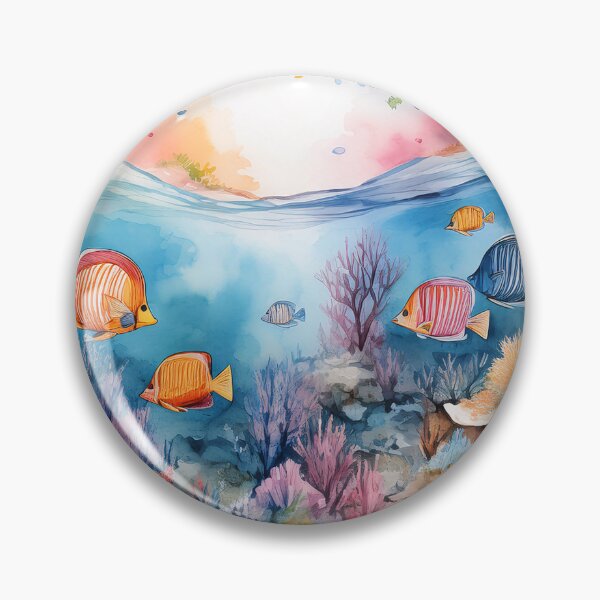 Item preview, A vibrant underwater scene with colorful coral reefs and fish designed and sold by homydesign.