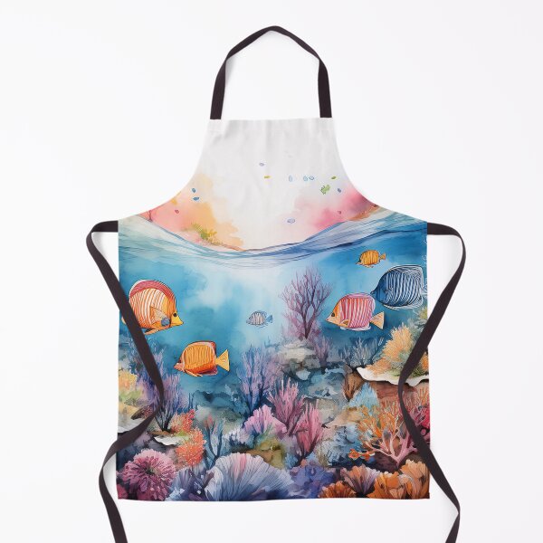 Item preview, A vibrant underwater scene with colorful coral reefs and fish designed and sold by homydesign.