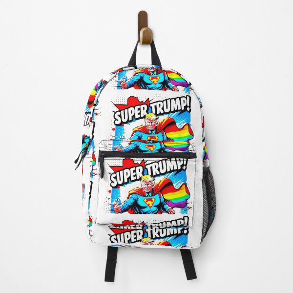 Item preview, Rainbow Super Trump - Vintage Pop Art Print designed and sold by Earth Nature Creations.