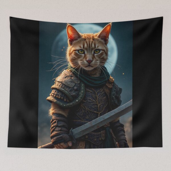Item preview, Cute Norwegian Forrest Cat Viking Worrier designed and sold by NPC-Trader.