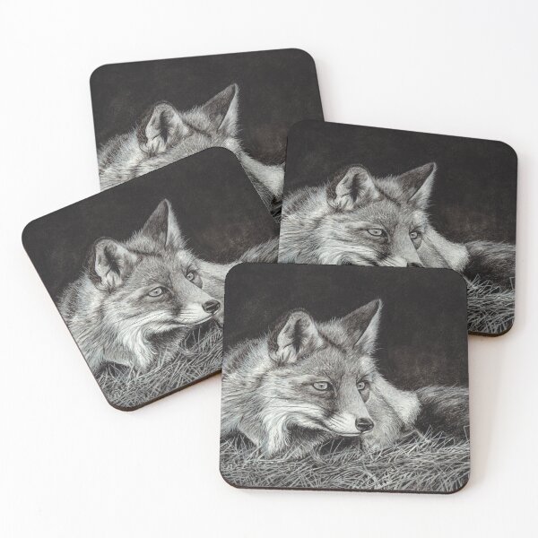 Item preview, Fox in Charcoal designed and sold by BoneOrchardArts.
