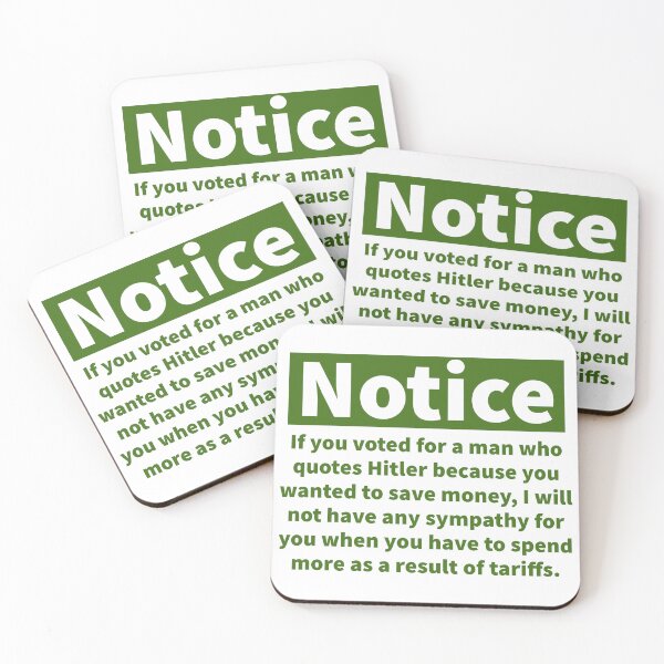 Item preview, Notice to MAGA supporters about the tariffs  designed and sold by Rachel the Artist .