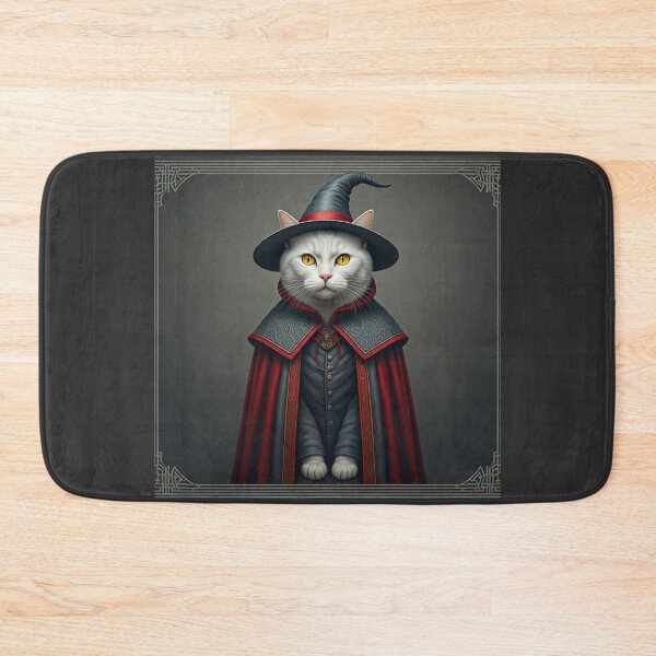 Item preview, The Feline Wizard: A Tarot Card of Magic and Mystery. Magical Cat Wizard - Amulet of Luck designed and sold by MarCreativArt.
