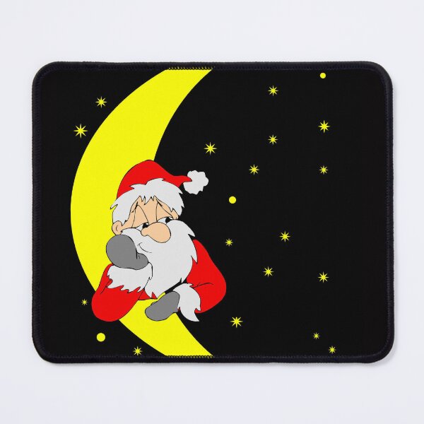 Item preview, Santa on The Moon Christmas Print designed and sold by posterbobs.
