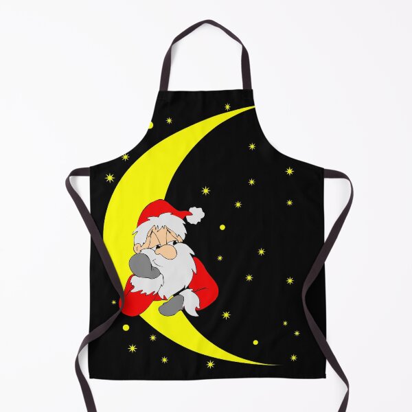 Item preview, Santa on The Moon Christmas Print designed and sold by posterbobs.