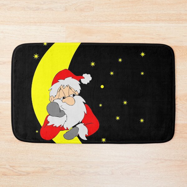 Item preview, Santa on The Moon Christmas Print designed and sold by posterbobs.
