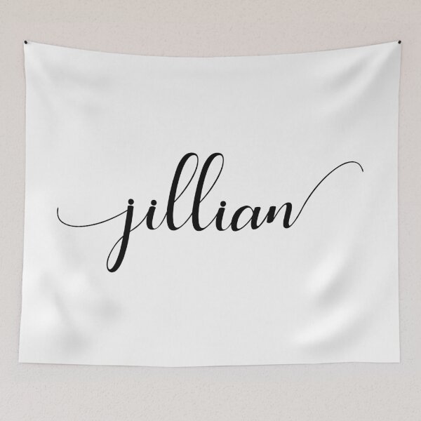 Item preview, Jillian - Custom name on delicate black cursive font designed and sold by To the Lua.