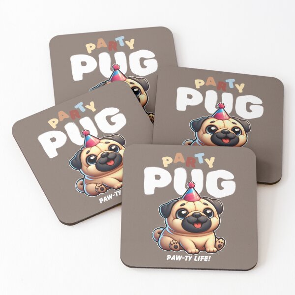 Item preview, Party Pug - Paw-ty Life designed and sold by The magic  Yellow bus.