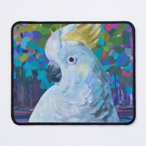 Item preview, Sulfa crested cockatoo painting designed and sold by Cat Leonard.