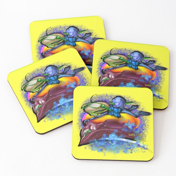 Item preview, Yellow flagged Jetski Alien designed and sold by TwoMadCYA.