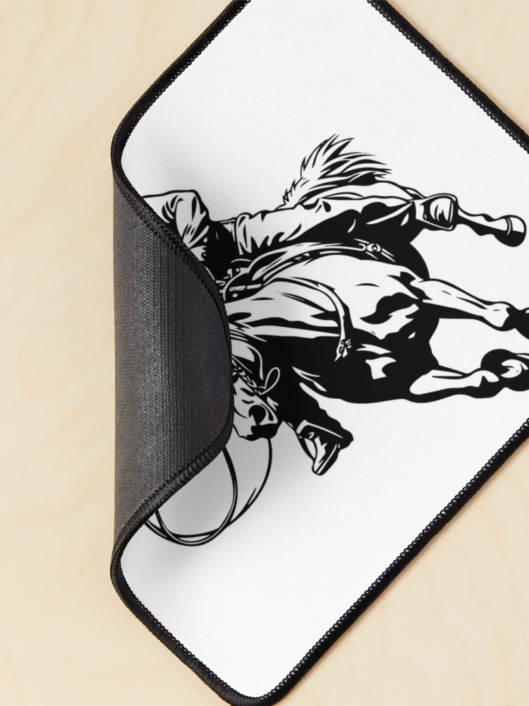 Thumbnail 2 of 5, Mouse Pad, Cowboy Roping Rodeo Western Cattle Lasso Ropers Ranch designed and sold by inkoutninja.
