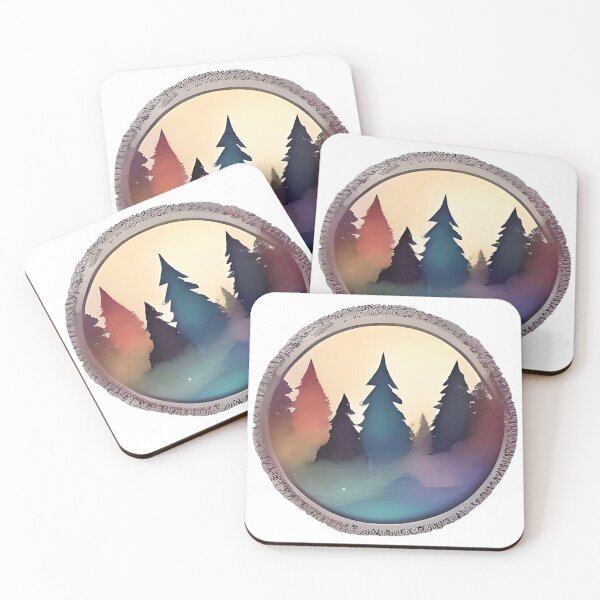 Item preview, Mystic Pines: Enchanted Forest at Dawn designed and sold by SavvyJuanDesign.