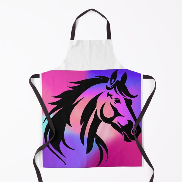 Item preview, Majestic Horse Silhouette on Vibrantly Multicolored Background designed and sold by Fredster1966.