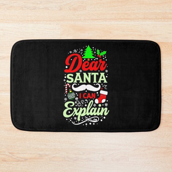 Item preview, "Dear Santa, I Can Explain" - Funny Holiday Pop Art Design designed and sold by Earth Nature Creations.