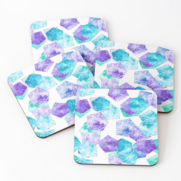 Item preview, Marble tile crystal blue turquoise color designed and sold by fuzzyfox.