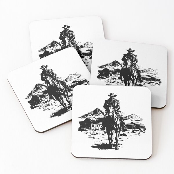 Item preview, Western Cowboy Farm Country Town Desert Ranch Scene  designed and sold by inkoutninja.