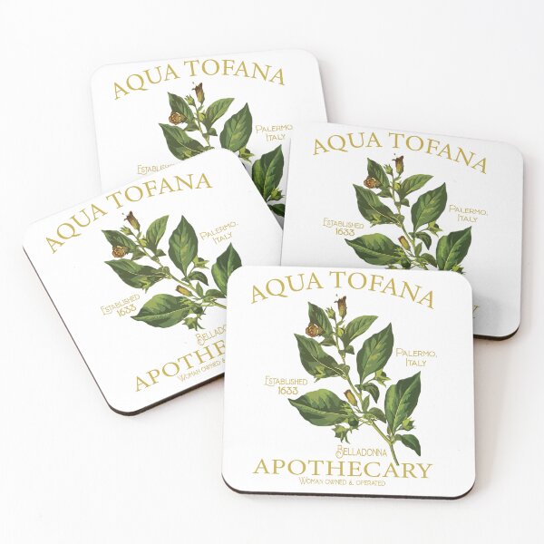 Item preview, Funny Feminist Aqua Tofana Apothecary Vintage Belladonna designed and sold by VISIONSTURME.