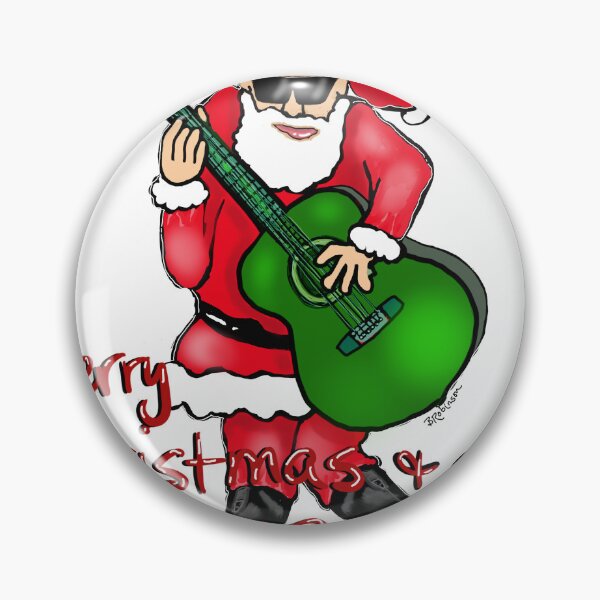 Item preview, Rocknroll Santa on Guitar designed and sold by BRobinson.