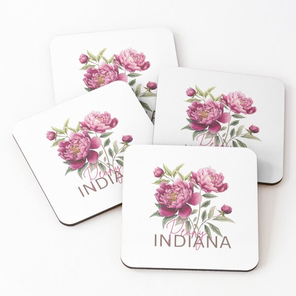 Item preview, Indiana Peony State Flower Classic T-shirt Sticker designed and sold by ThinkNature!.