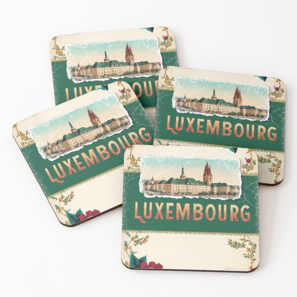 Item preview, Luxembourg Germany Vintage Travel Retro Postcard Design designed and sold by TravelPostcardGems.