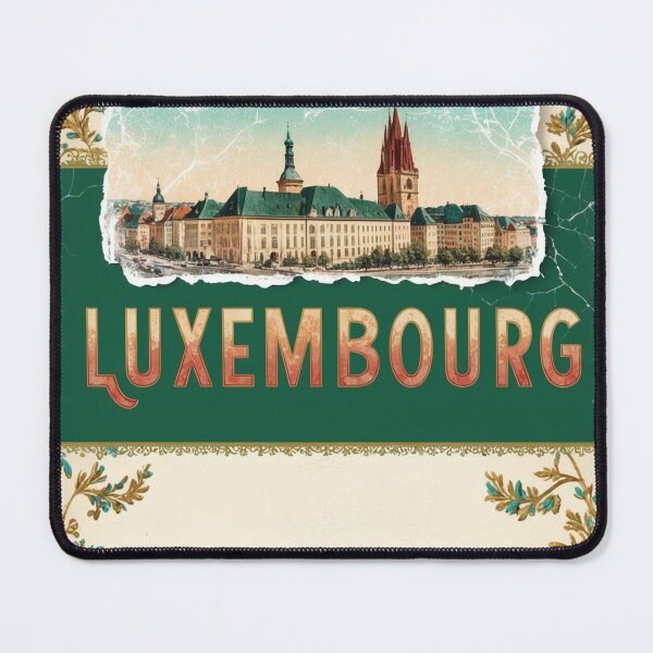Item preview, Luxembourg Germany Vintage Travel Retro Postcard Design designed and sold by TravelPostcardGems.