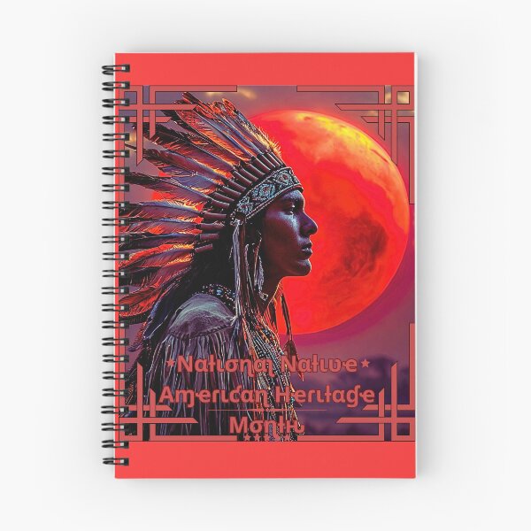 Item preview, Native American Heritage Tribute with Sunset Moon – Unique Cultural Print designed and sold by MelissaMelovich.