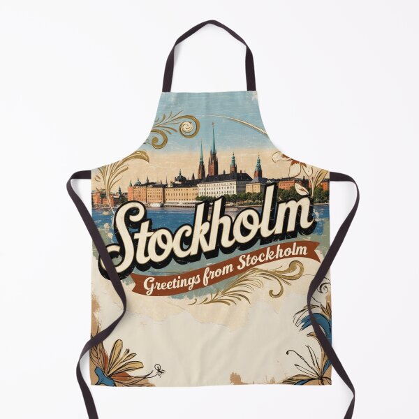 Item preview, Diseño de postal retro de viaje vintage de Estocolmo, Suecia designed and sold by TravelPostcardGems.
