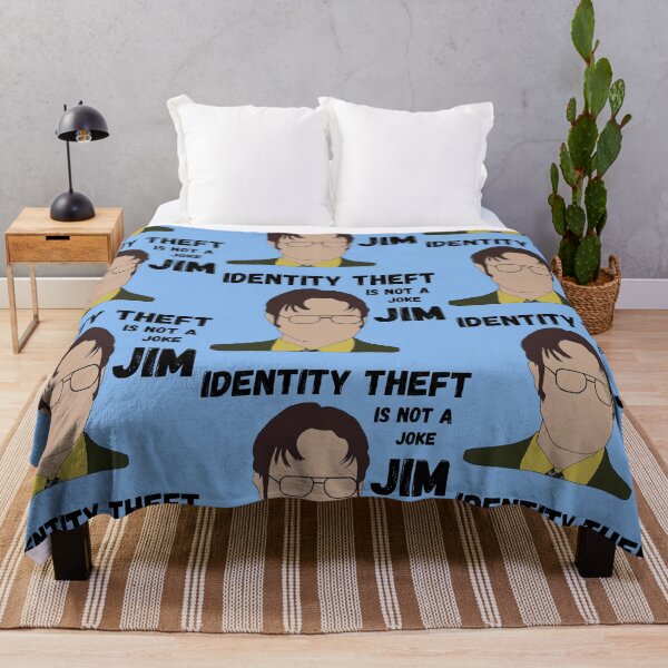 Item preview, identity theft is not a joke, jim. dwight quote from The Office designed and sold by ItOk-DontBeCry.