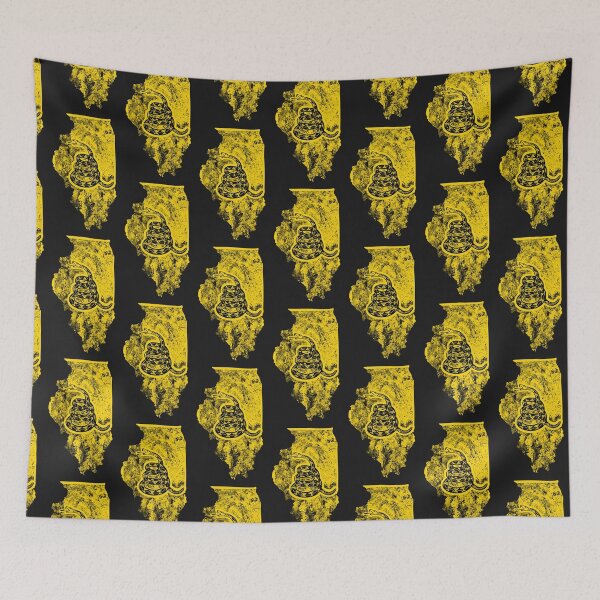 Item preview, ILLINOIS  - Freedom Is The Superpower - Gadsden Snake Flag - Dont Tread On Me design designed and sold by pelagio.