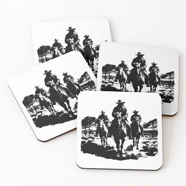 Item preview, Cowboy Mojave Desert Wild West Lone Ranger Outlaw Gunslinger Horse  designed and sold by inkoutninja.