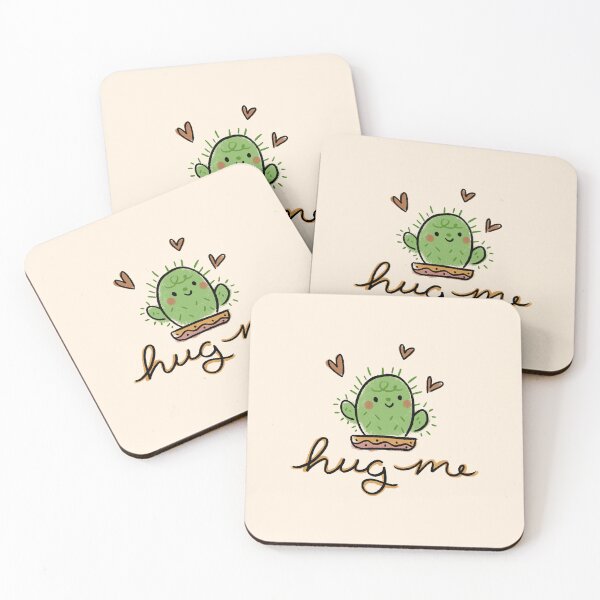 Item preview, Hug Me Cactus with Cursive Text designed and sold by EmiBeeBuzz.