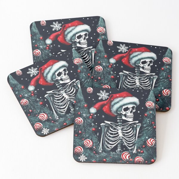 Item preview, Christmas and Holiday Skeleton - Watercolor & Ink 56 designed and sold by KBMediaArt.