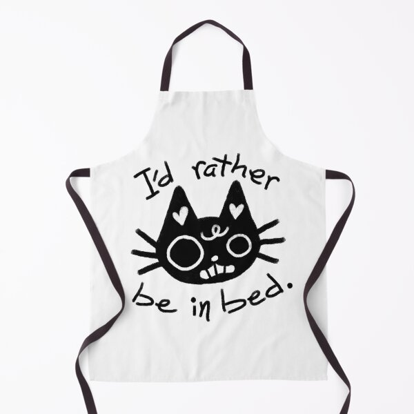 Item preview, I'd Rather Be In Bed Cat designed and sold by EmiBeeBuzz.