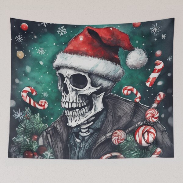 Item preview, Christmas and Holiday Skeleton - Watercolor & Ink 55 designed and sold by KBMediaArt.