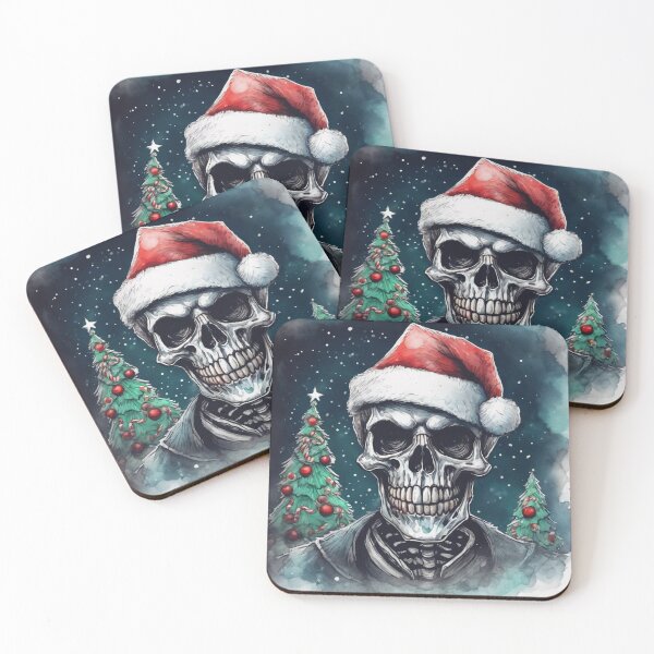 Item preview, Christmas and Holiday Skeleton - Watercolor & Ink 58 designed and sold by KBMediaArt.