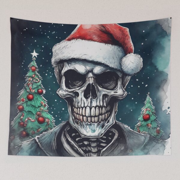 Item preview, Christmas and Holiday Skeleton - Watercolor & Ink 58 designed and sold by KBMediaArt.