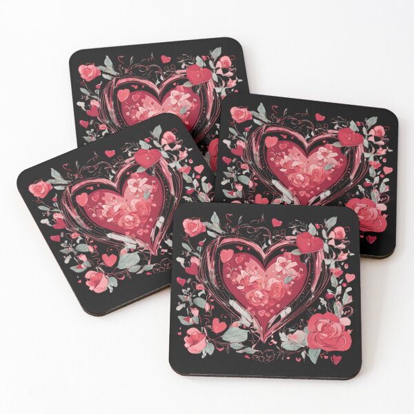 Item preview, Sweet Heart with Flowers designed and sold by Joyamotion.