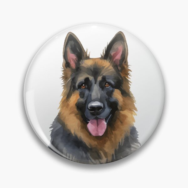 Item preview, German Shepherd Watercolor designed and sold by Magnolia Valley Art.