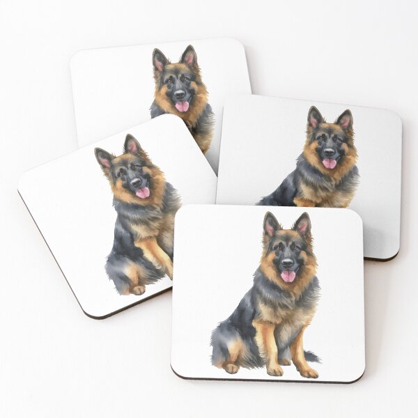Item preview, German Shepherd Watercolor designed and sold by Magnolia Valley Art.