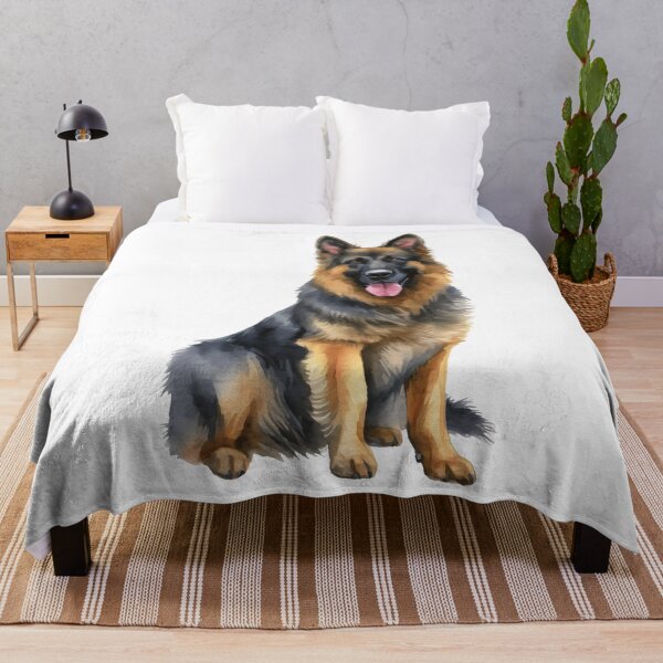 Item preview, German Shepherd Watercolor designed and sold by Magnolia Valley Art.