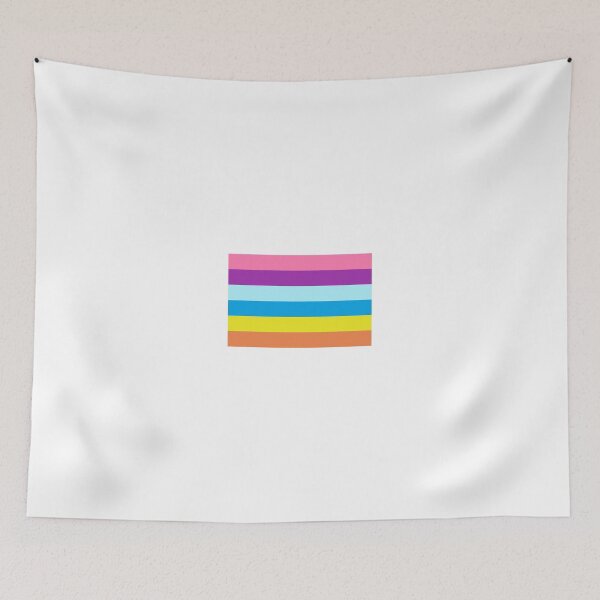 Aperçu de l'œuvre Drapeau de Vaporwave Rainbow créée et vendue par Martstore.